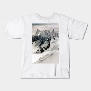 Chamonix Aiguille du Midi Mont Blanc Massif French Alps France Kids T-Shirt